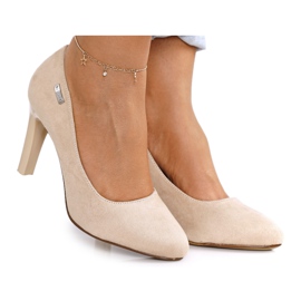 PJ1 Classic Pumps On A Bar Suede Beige Eliana