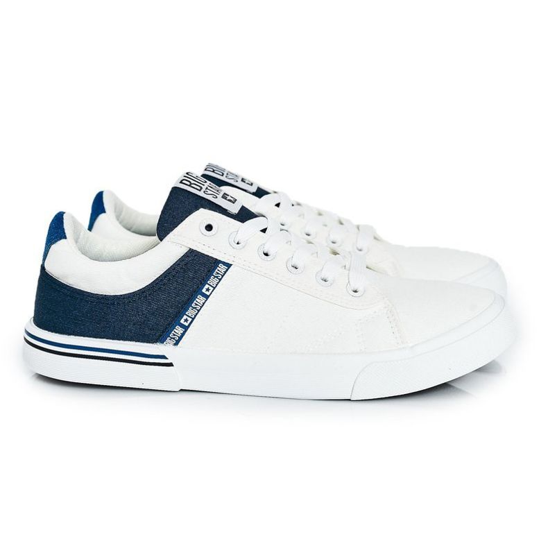 Men's Sneakers Big Star FF174136 White and Navy navy blue