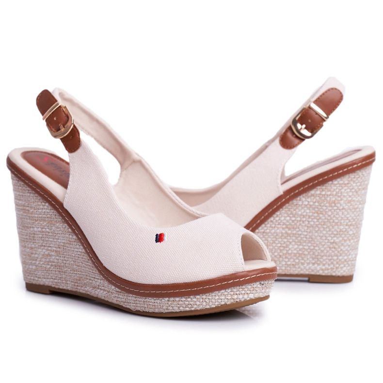 PS1 Tommy Beige Braided Wedge Sandals PS1 Tommy Beige Braided Wedge Sandals