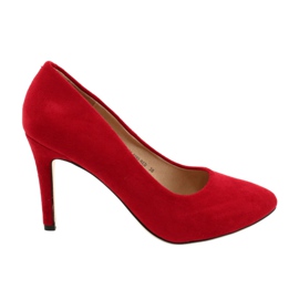 Evento Suede High Heels 9PB35-1095 Red