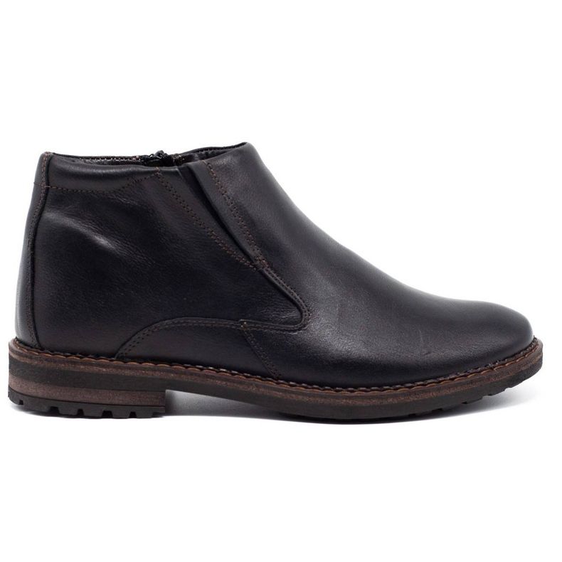 Mario Pala 293MP black men's winter boots brown