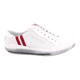 Polbut JOK31 white casual shoes red Polbut JOK31 white casual shoes red