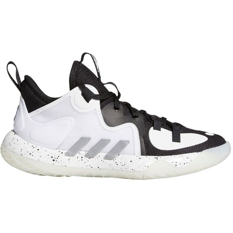 Adidas Harden Stepback 2 Jr FZ1545 basketball shoe white, white, black white Adidas Harden Stepback 2 Jr FZ1545 basketball shoe white, white, black white