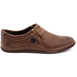 Polbut Men's shoes leather 362 Per Brown