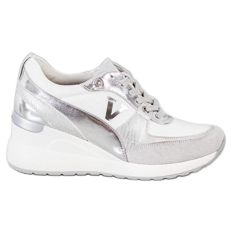 VINCEZA Wedge Sneakers white