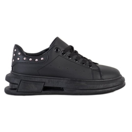 SHELOVET Sneakers With Studs black SHELOVET Sneakers With Studs black