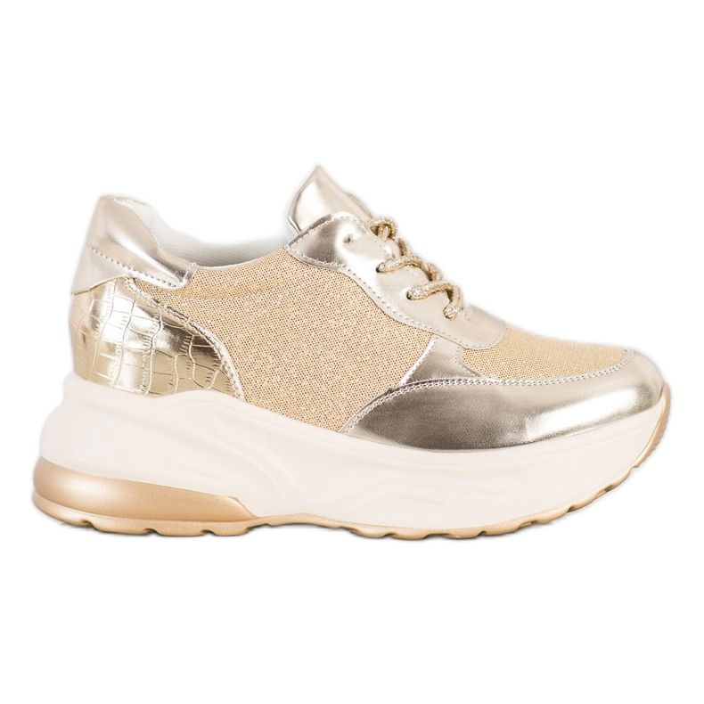 Bestelle Golden Sneakers With Glitter beige Bestelle Golden Sneakers With Glitter beige