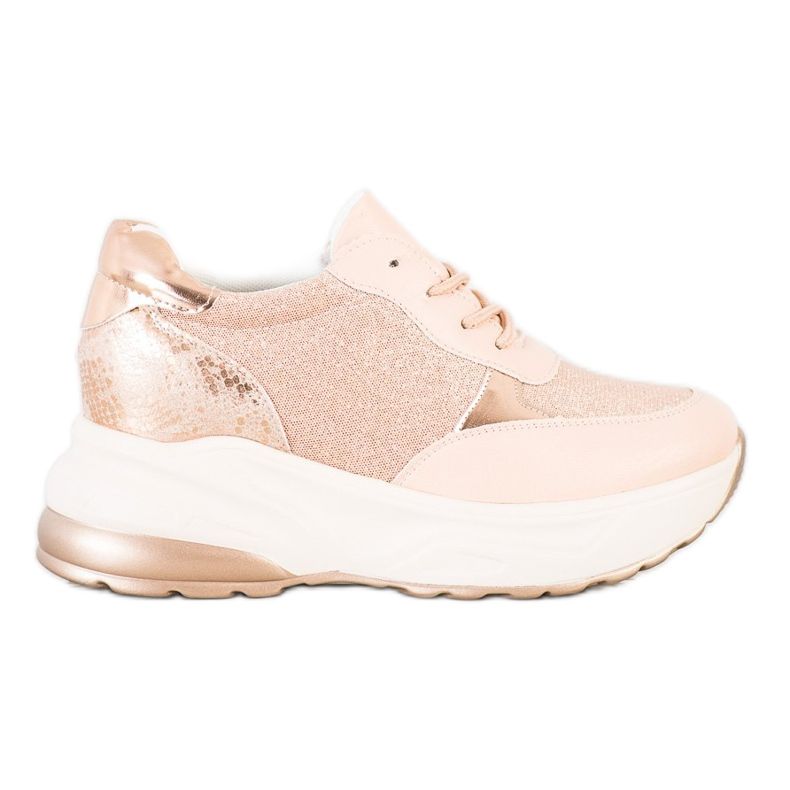 Bestelle Powder Sneakers With Glitter pink golden