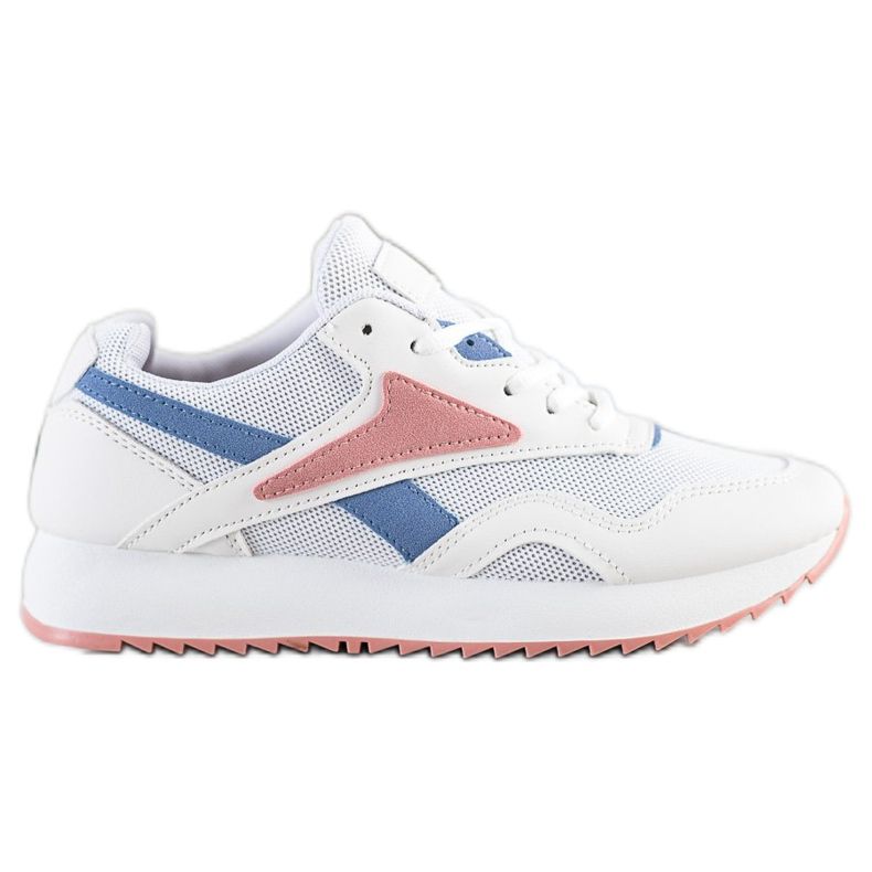 SHELOVET Sport Shoes With Mesh white blue pink SHELOVET Sport Shoes With Mesh white blue pink