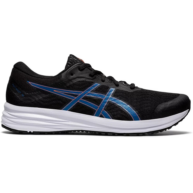 Asics Patriot 12 black and blue men's running shoes 1011A823 004