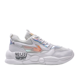 White holo women's sneakers BO-253 White holo women's sneakers BO-253