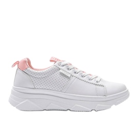 White and pink sneakers BO-529