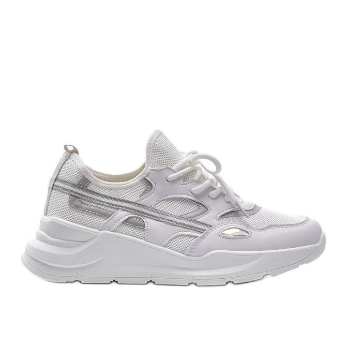 White Lativia sports sneakers grey White Lativia sports sneakers grey