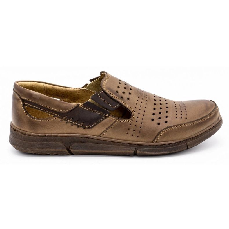 Polbut Men's summer shoes J53 brown