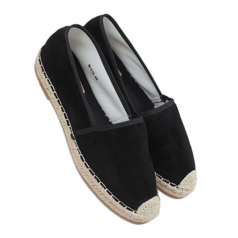 Black women's espadrilles M-515 Black