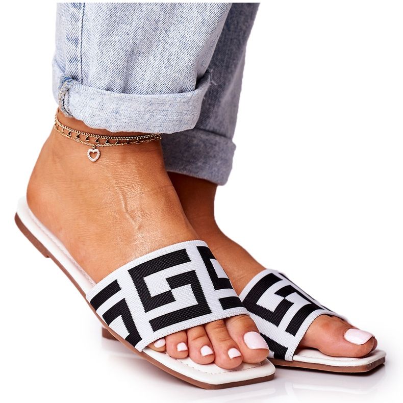 Women's Classic Slippers White Melinda black