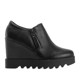 Black wedge boots Jazlyn