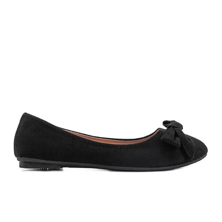 Black suede ballerinas from Ellie