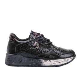 Black Ayanna wedge sneakers Black Ayanna wedge sneakers