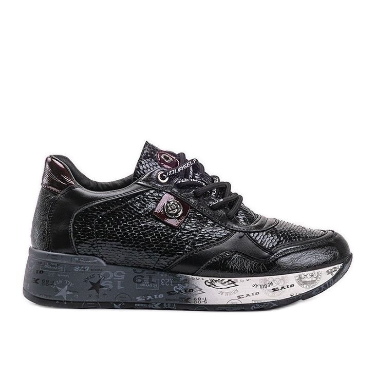 Black Ayanna wedge sneakers Black Ayanna wedge sneakers