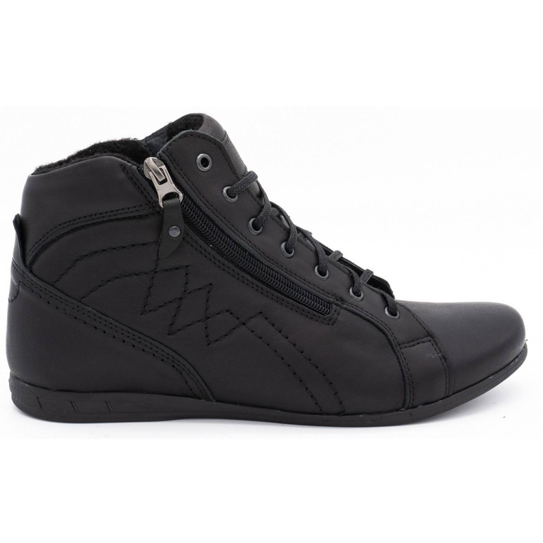 Polbut Black men's insulated shoes 866