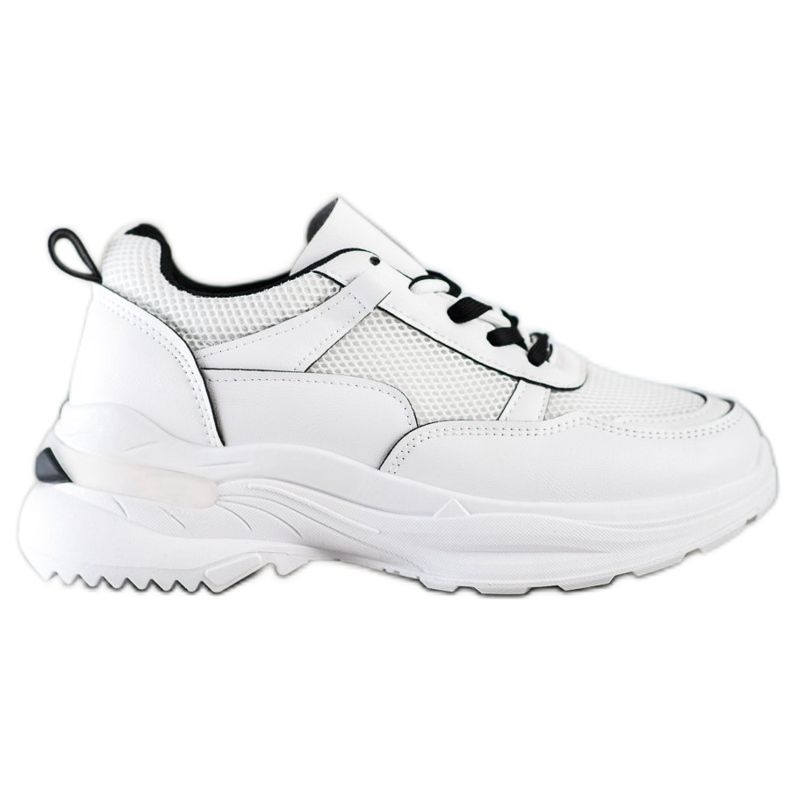 SHELOVET Comfortable White Sneakers