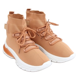 High-top sports shoes caramel JH-25 Camel brown High-top sports shoes caramel JH-25 Camel brown