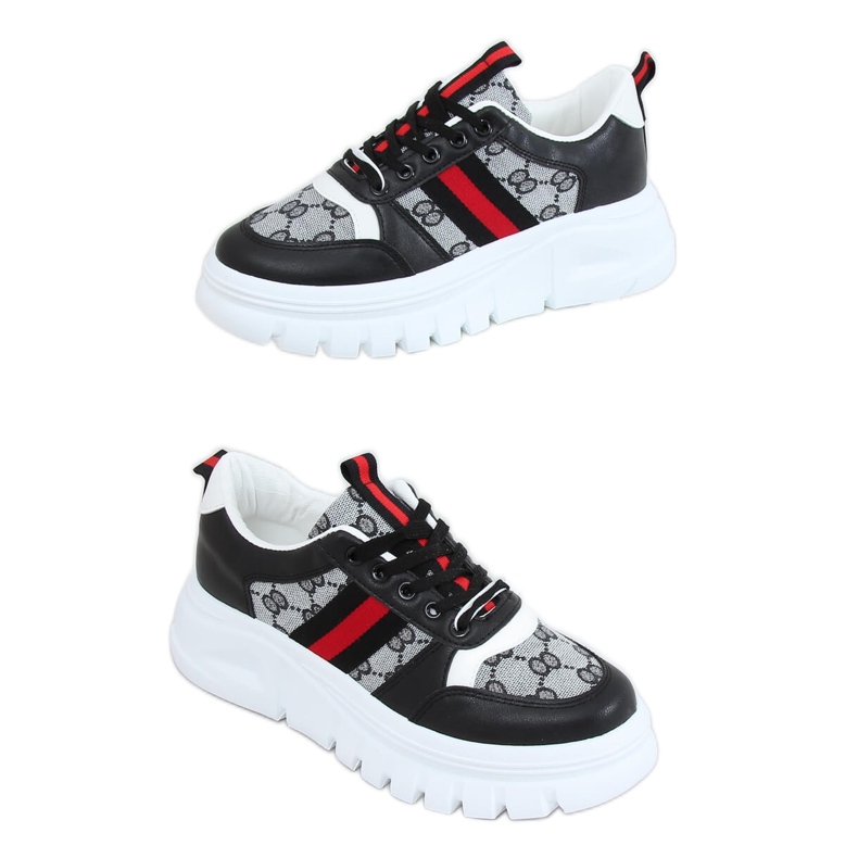 Design black sports shoes 205081 Black multicolored