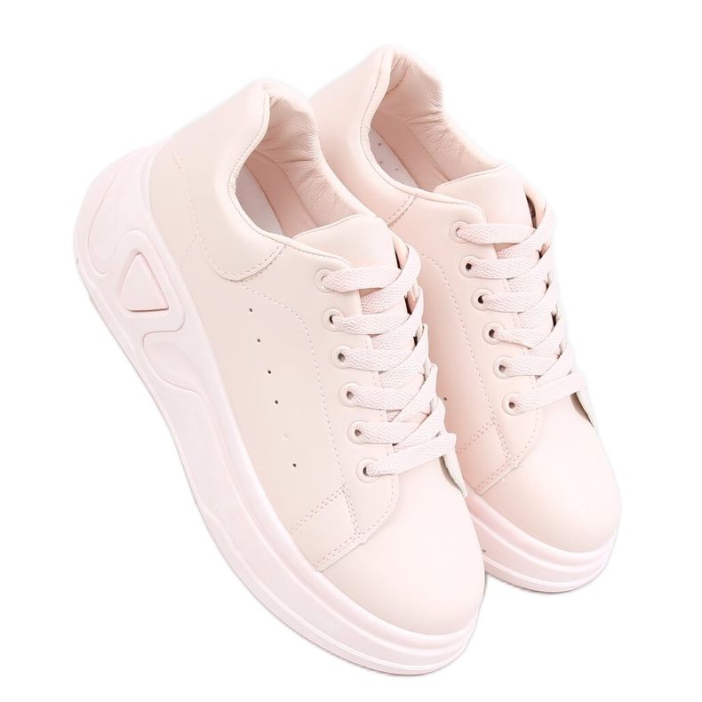 Shoes on high soles pink LA158 Pink