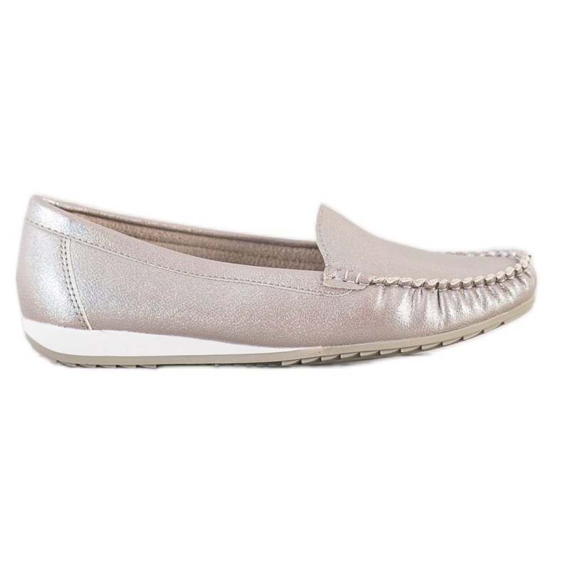 Goodin Shiny stylish loafers golden