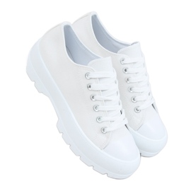 White women's sneakers LA138 White