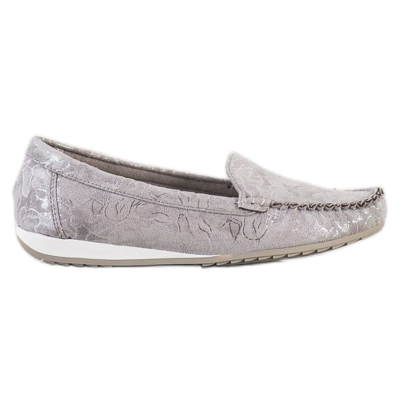 Goodin Shiny stylish loafers grey