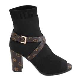 Black open toe high heels NS183 Black Black open toe high heels NS183 Black