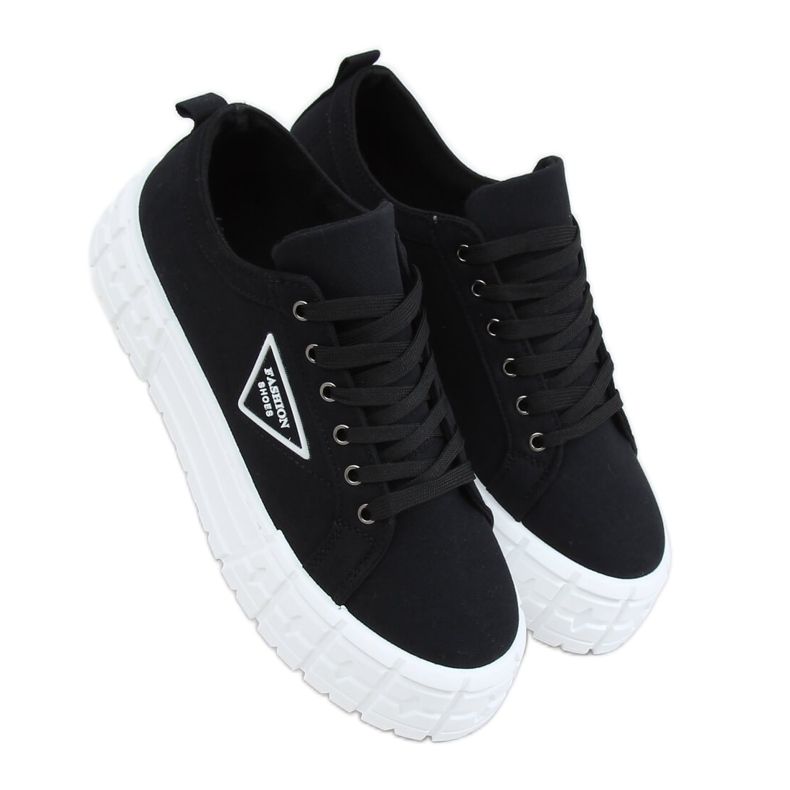 Black women's sneakers LA134 Black