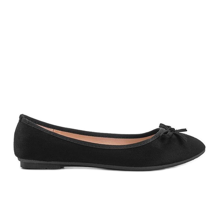 Black ballerinas with a bow Angelina