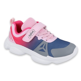Befado children's shoes 516X054 navy blue pink grey multicolored Befado children's shoes 516X054 navy blue pink grey multicolored