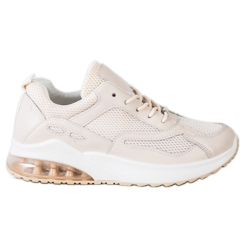 SHELOVET Beige Sneakers With Mesh