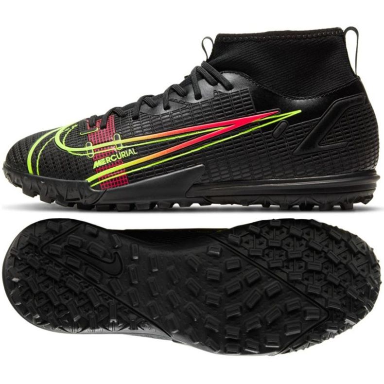 Nike Mercurial Superfly 8 Academy Tf Jr CV0789 090 football shoe multicolored black