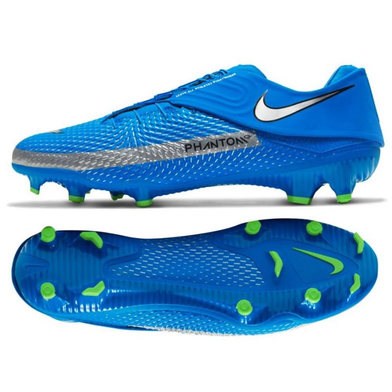 Nike Phantom Gt Academy Flyease Mg M DA2835 400 football shoes blue blue Nike Phantom Gt Academy Flyease Mg M DA2835 400 football shoes blue blue
