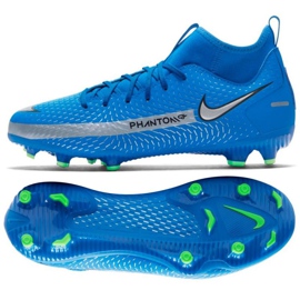 Nike Phantom Gt Academy Df FG / MG Jr CW6694 400 football shoes multicolored blue