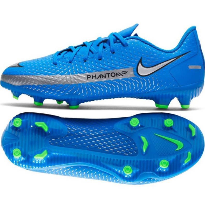 Nike Phantom Gt Academy FG / MG Jr CK8476 400 football shoes blue blue