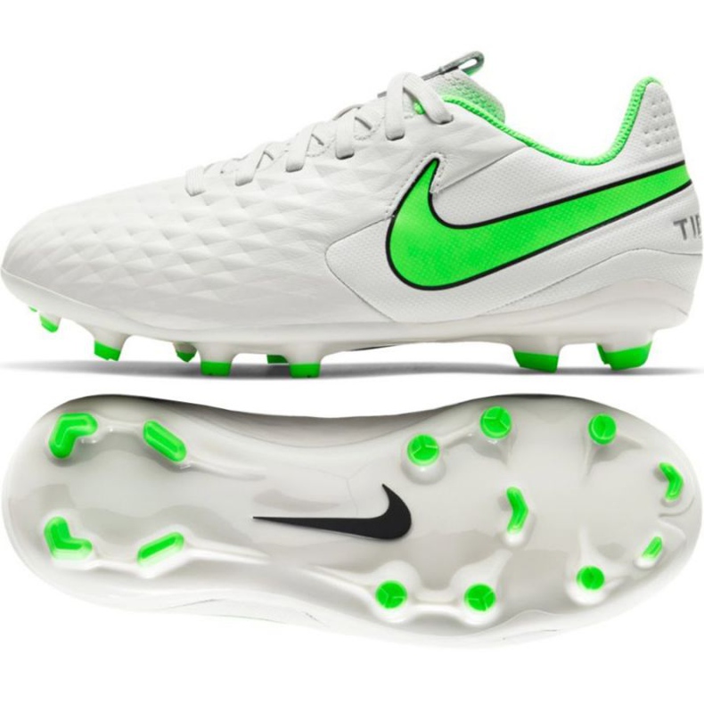 Nike Tiempo Legend 8 Academy Mg Jr AT5732 030 soccer shoes ivory white