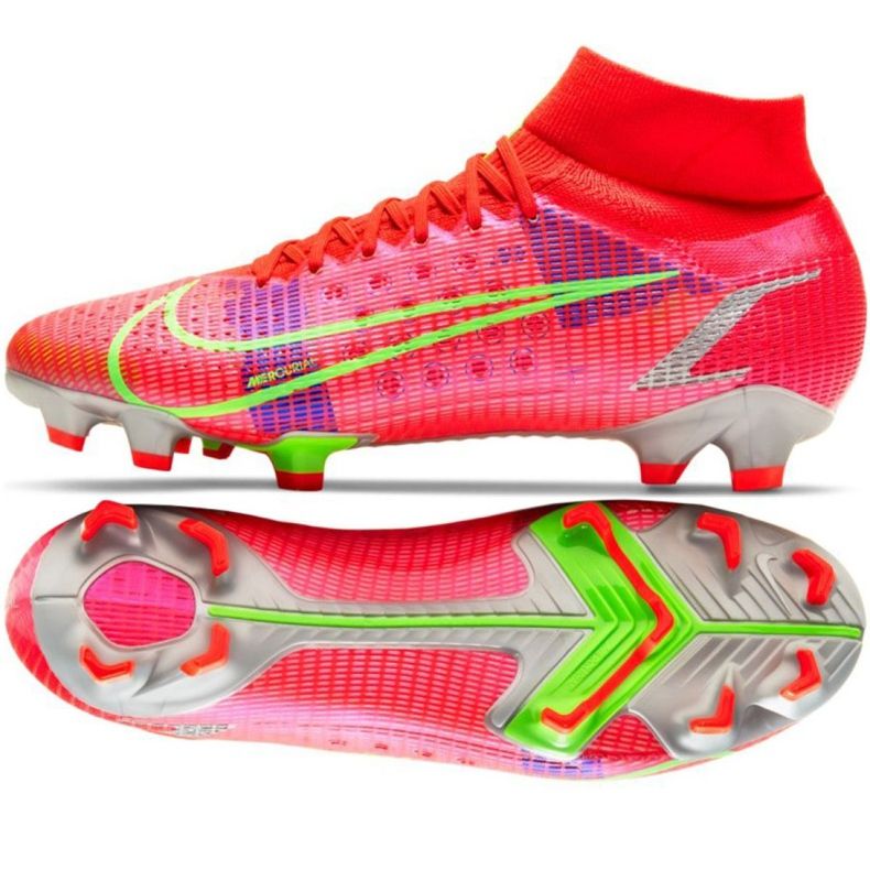 Nike Mercurial Superfly 8 Pro Fg M CV0961 600 soccer shoes red red