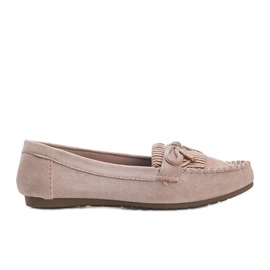 Kira beige eco-suede loafers Kira beige eco-suede loafers