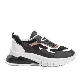 Black sneakers with a thick Kristen sole