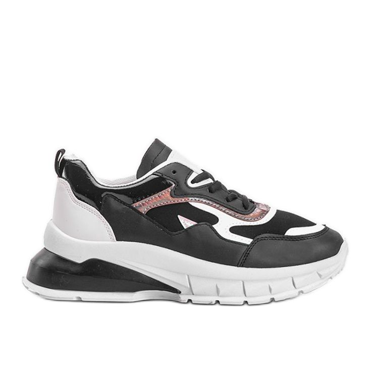 Black sneakers with a thick Kristen sole