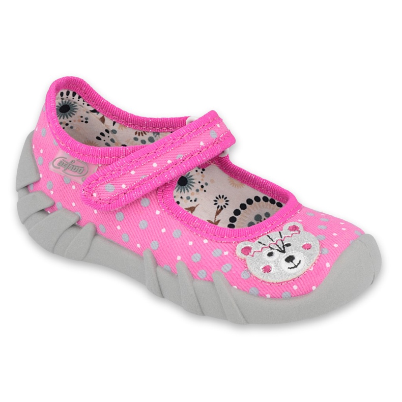 Befado children's shoes 109P209 pink grey