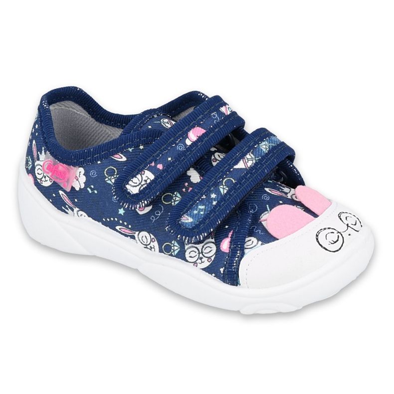 Befado children's shoes 907P127 navy blue pink