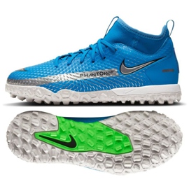 Nike Phantom Gt Academy Df Tf Jr CW6695 400 football shoe blue blue Nike Phantom Gt Academy Df Tf Jr CW6695 400 football shoe blue blue