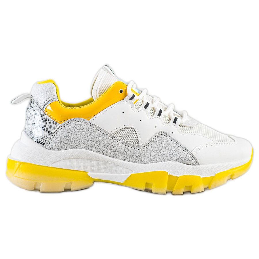 yellow platform sneakers